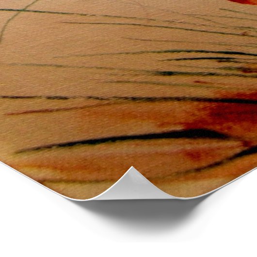 Poster Tree and Mushrooms Print (Coin)