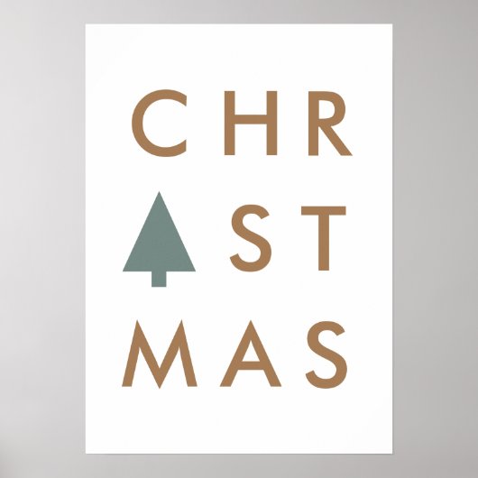 Poster Tree de Christmas | Minimum Scandinavian (Devant)