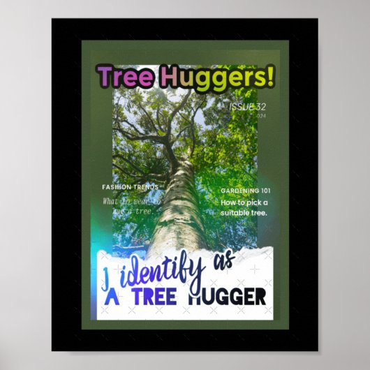 Poster Tree Huggers Extraordinaire. Couverture de zine (Devant)