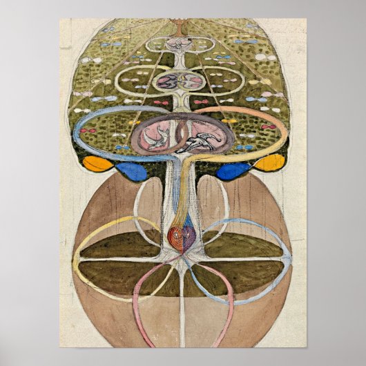 Poster Tree of Knowledge, No.1, 1915 par Hilma af Klint (Devant)