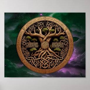 Poster Tree of Life Yggdrasil