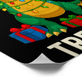 Poster Tree Rex Funny Dinosaur Christmas (Coin)