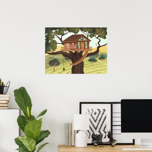 Poster Treehouse (Bureau à domicile)