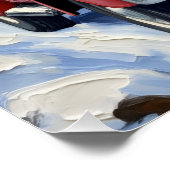 Poster Treeing Walker Coonhound Christmas Red Truck (Coin)