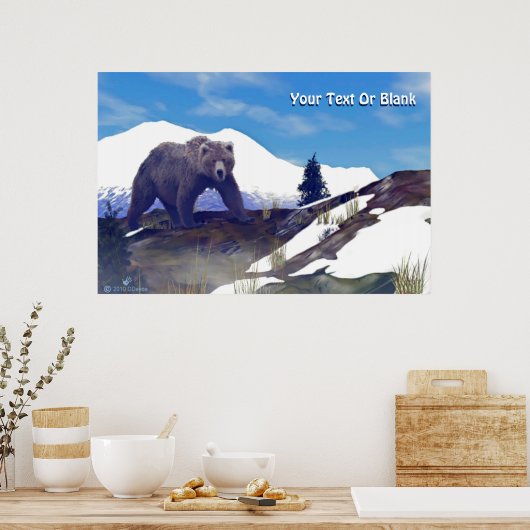 Poster Treeline Grizzly (Cuisine)