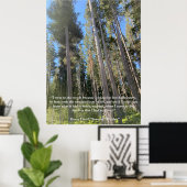 Poster Trees Forest Woods Thoreau Inspiration (Bureau à domicile)