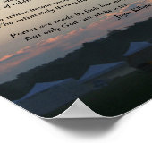 Poster Trees, un poème de Joyce Kilmer (Coin)