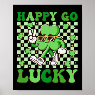 Poster Trèfle Chanceux Saint-Patrick Jour Irlandais Groo