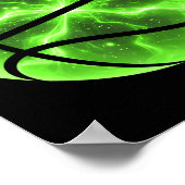 Poster Trèfle Chanceux Shamrock Basball Saint-Patrick Irl (Coin)