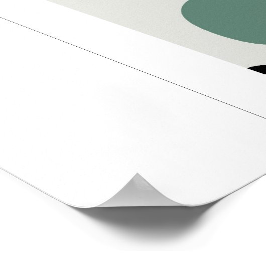 Poster trèfle dans vecteur (Coin)