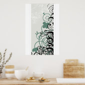 Poster trèfle dans vecteur (Cuisine)