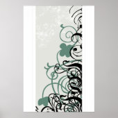 Poster trèfle dans vecteur (Devant)