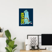 Poster Trèfle | Dino Ranch (Bureau à domicile)