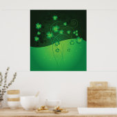 Poster Trèfle Shamrock Vert Chance St Patrick’s Day (Cuisine)