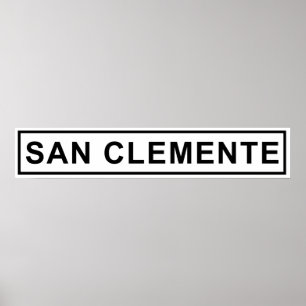 Poster Treinbord San Clemente
