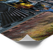 Poster  treinillustratie (Hoek)