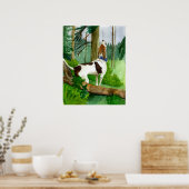 Poster Trek Walker Coonhound Portrait de chien (Cuisine)