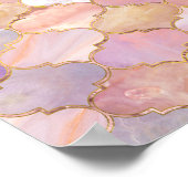 Poster Trellis marocain Pastel Textures minérales (Coin)