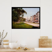 Poster Tremont Street à Boston, MA 1900 (Cuisine)