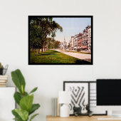 Poster Tremont Street à Boston, MA 1900 (Bureau à domicile)