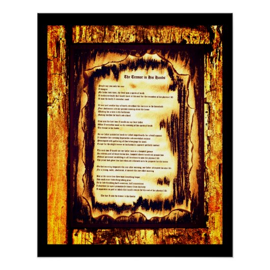 Poster Tremor Dans Ses Mains (Devant)