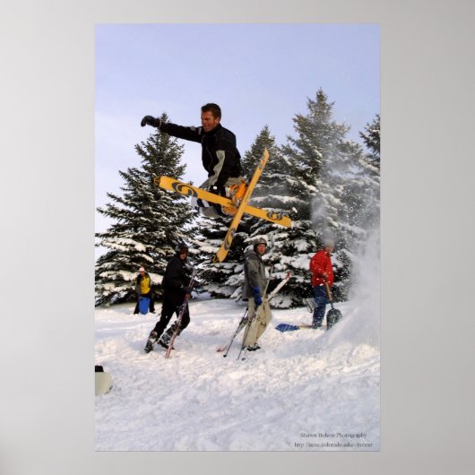 Poster Trempe de ski (Devant)