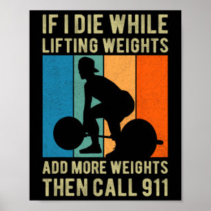 Poster Tren Lifting Fitness Tee - shirts De Remise En For
