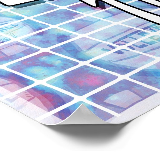 Poster Trend Setter Blue Volleyball (Coin)