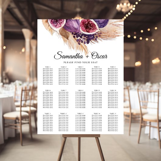 Poster Trendy Beauty Figues Violettes & Pampas