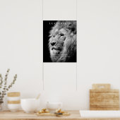 Poster Trendy Motivational Leadership Lion (Cuisine)