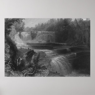 Poster Trenton High Falls, 1838