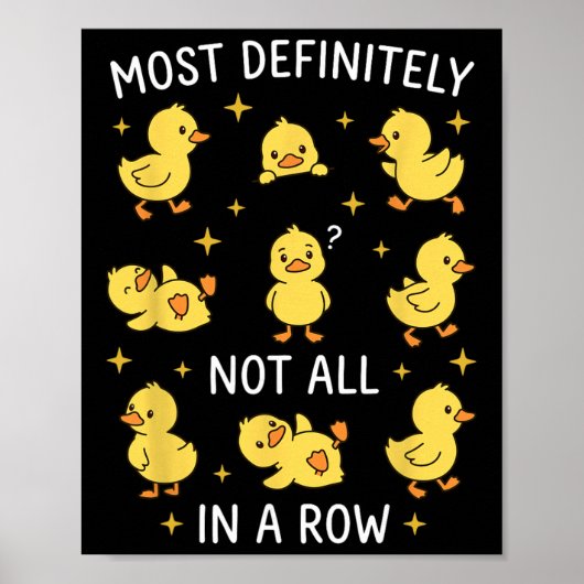 Poster Très certainement pas tous à la suite Funny Duck O (Devant)