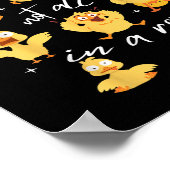 Poster Très Certainement Pas Tout Dans Une Rangée Drôle C (Coin)