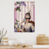 Poster Très Chic Marie Antoinette dans les nuances (Cuisine)
