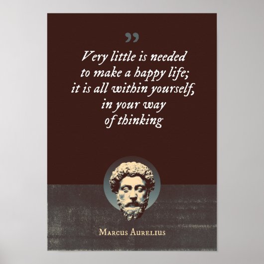 Poster Très peu est nécessaire pour rendre une vie heureu (Devant)