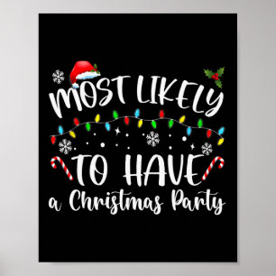 Poster Très probable à Noël Avoir une fête de Noël Fa