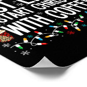 Poster Très Probable De Commencer Noël Avec Café Funny F (Coin)