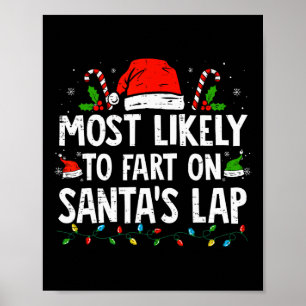 Poster Très Probable De Commencer Sur Père Noël Lap Famil