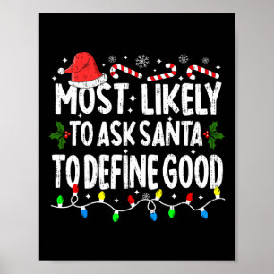 Poster Très Probable De Demander À Père Noël De Définir L