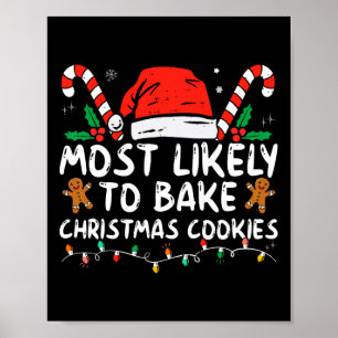 Poster Très Probable De Faire Cuire Des Cookies De Noël F