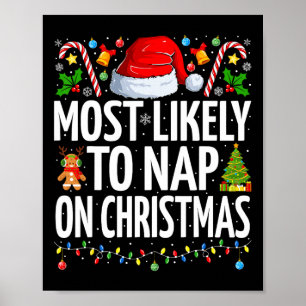 Poster Très Probable De Faire La Sieste Sur Noël Famille