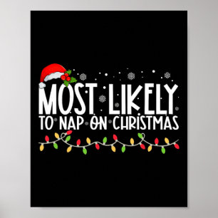 Poster Très Probable De Faire Une Sieste Sur Noël Famille