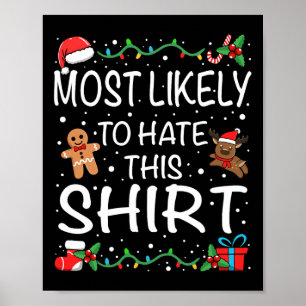 Poster Très Probable De haïr Ce Noël Familial