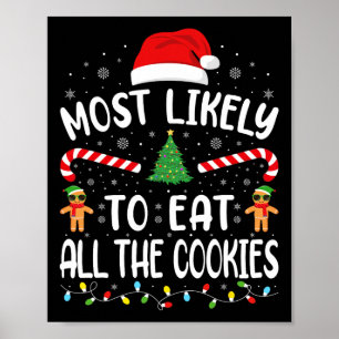 Poster Très Probable De Manger Tous Les Cookies Famille P