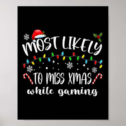 Poster Très Probable De Manquer Noël En Jouant Noël Ma (Devant)