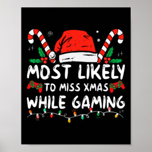 Poster Très Probable De Manquer Noël En Jouant Noël Ma