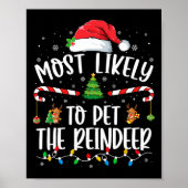 Poster Très Probable De Pet La Famille De Noël Reindeer M (Devant)