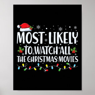 Poster Très Probable De Regarder Tous Les Films De Noël C