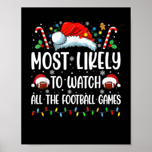 Poster Très Probable De Regarder Tous Les Jeux De Footbal