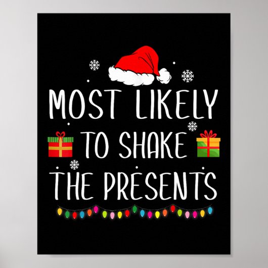Poster Très Probable De Secouer Les Présents Noël De Fami (Devant)
